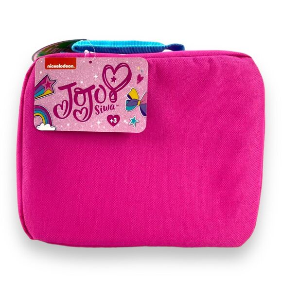 JoJo Siwa Girls Kids Lunch Box Bag Tote Believe in Your Dreams Pink Rainbow NWT - Picture 12 of 16